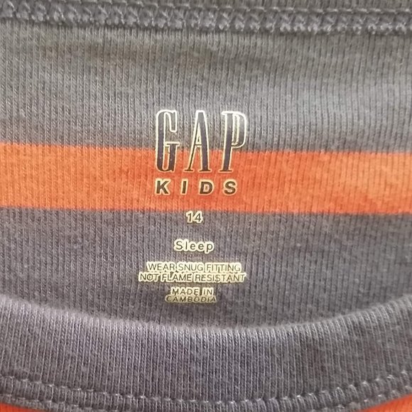 Gap Kids Striped Short Sleeved Shirt XL/14 - Picture 3 of 5